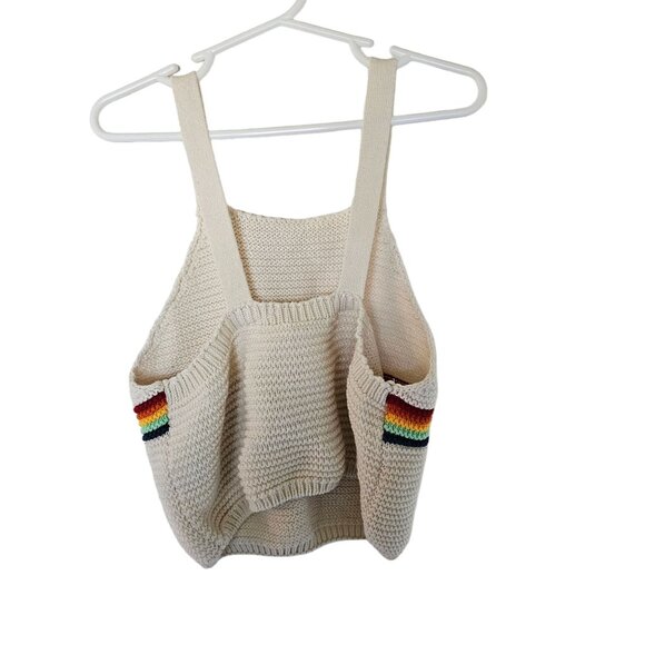 Zara Crochet Tank Top Rainbow Girls size 13 14 Years Boho - Picture 5 of 7